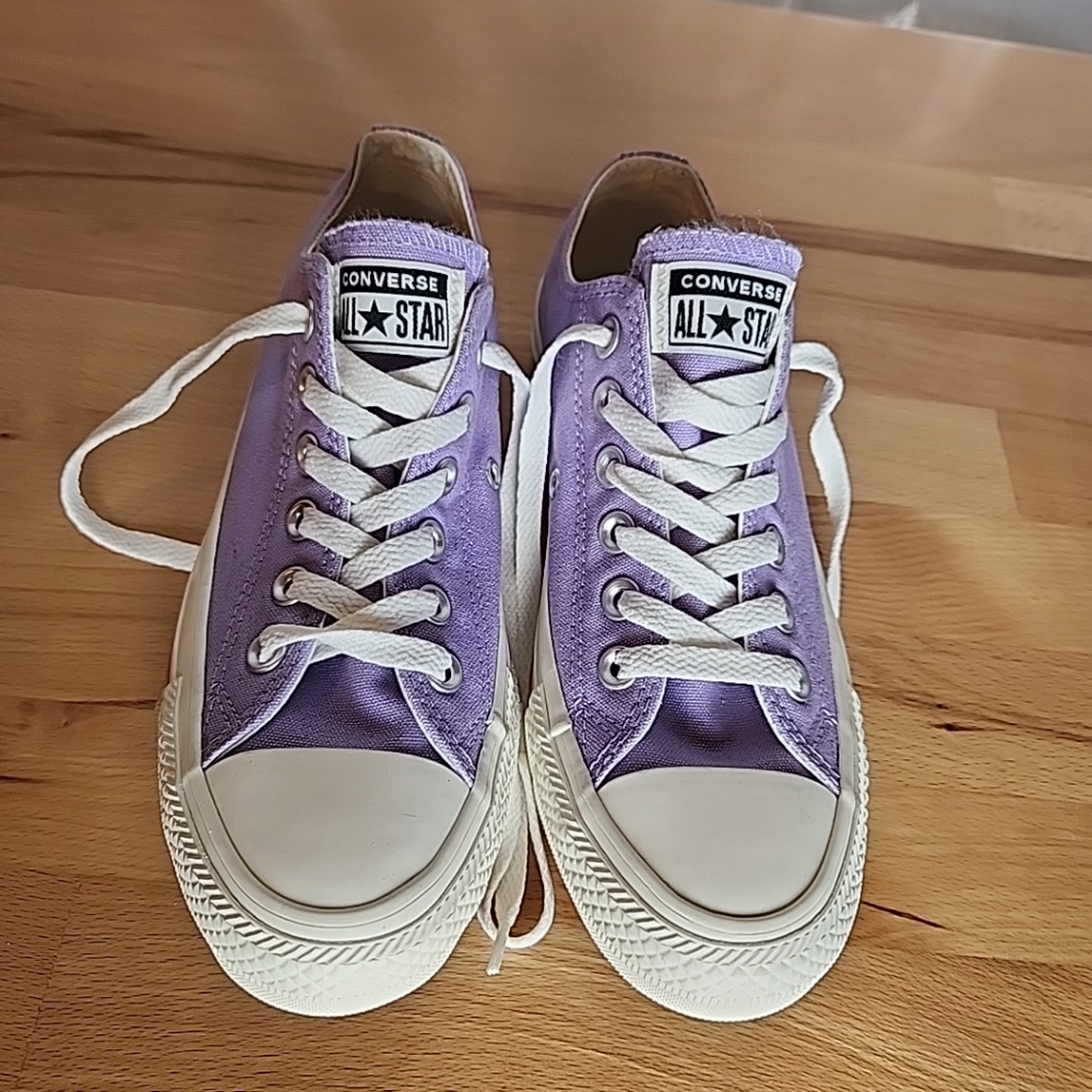 Converse Chuck Taylor All Star Low Lavender 165693C Canvas Sneakers Women 6.5 - Picture 4 of 9